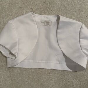 Girls Bolero by David’s Bridal 
Perfect condition